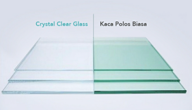 kaca kristal untuk pintu kaca aluminium