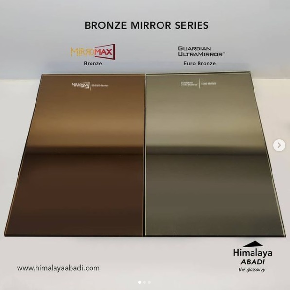 cermin warna bronze