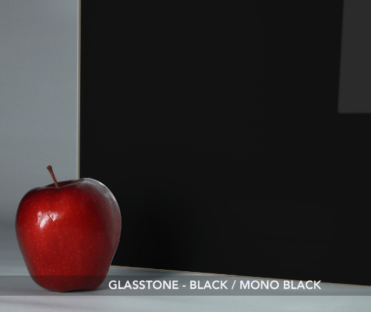 glass stone black